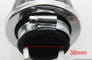 Preview: Luftfilter für 35-38mm Ansaugstutzen mit Schelle für 4 Takt Dirtbikes